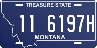 MT license plate 116197H