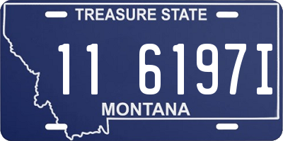 MT license plate 116197I