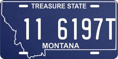 MT license plate 116197T