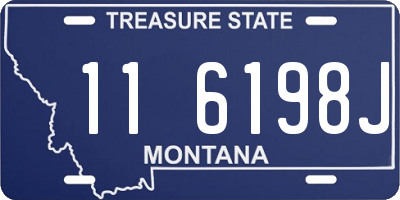 MT license plate 116198J