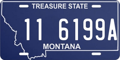 MT license plate 116199A