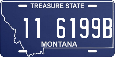 MT license plate 116199B