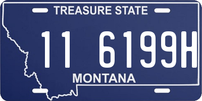 MT license plate 116199H