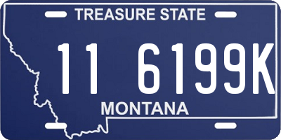 MT license plate 116199K
