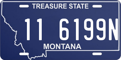MT license plate 116199N