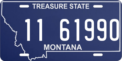 MT license plate 116199O