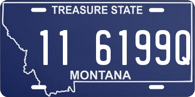 MT license plate 116199Q