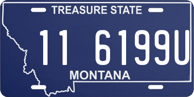 MT license plate 116199U
