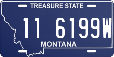MT license plate 116199W