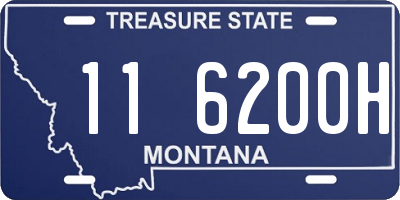 MT license plate 116200H