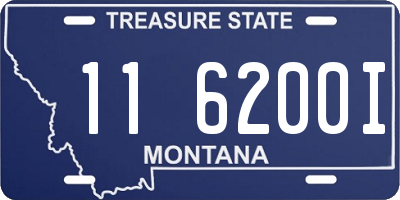 MT license plate 116200I