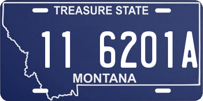 MT license plate 116201A