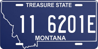 MT license plate 116201E
