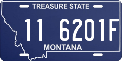 MT license plate 116201F
