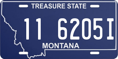 MT license plate 116205I