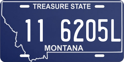 MT license plate 116205L