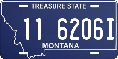 MT license plate 116206I