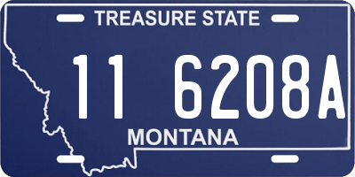 MT license plate 116208A