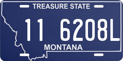 MT license plate 116208L