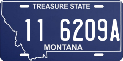MT license plate 116209A