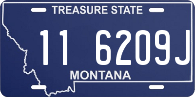MT license plate 116209J