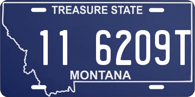 MT license plate 116209T