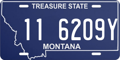 MT license plate 116209Y