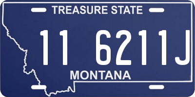 MT license plate 116211J