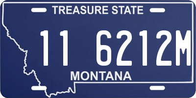 MT license plate 116212M