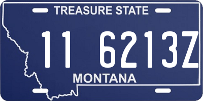 MT license plate 116213Z