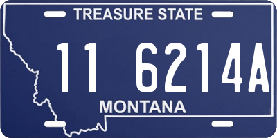 MT license plate 116214A