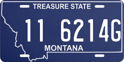 MT license plate 116214G