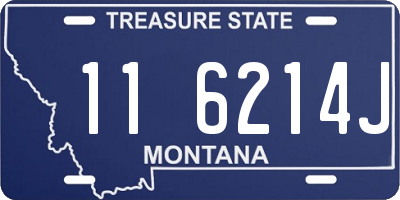 MT license plate 116214J