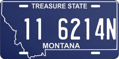 MT license plate 116214N