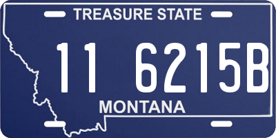 MT license plate 116215B