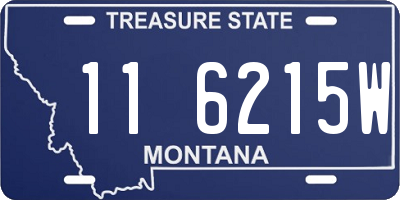 MT license plate 116215W