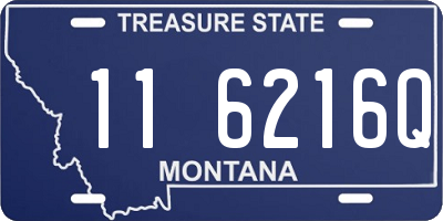 MT license plate 116216Q