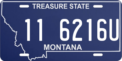 MT license plate 116216U
