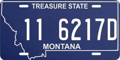 MT license plate 116217D
