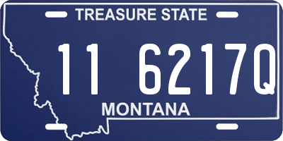 MT license plate 116217Q