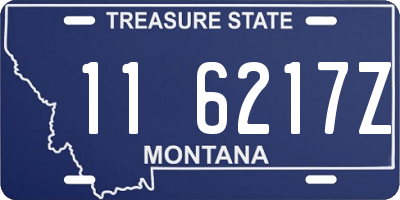 MT license plate 116217Z