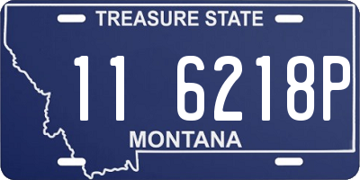 MT license plate 116218P