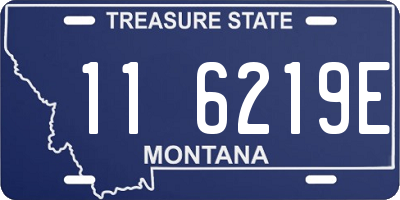 MT license plate 116219E