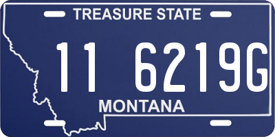 MT license plate 116219G