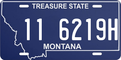 MT license plate 116219H
