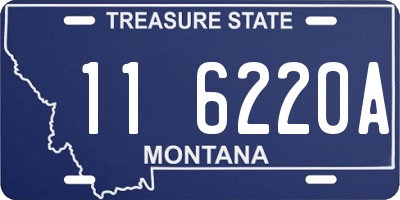 MT license plate 116220A
