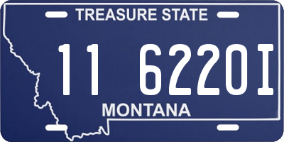 MT license plate 116220I