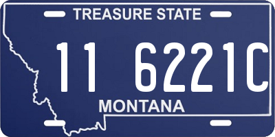 MT license plate 116221C