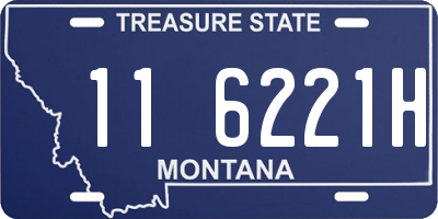 MT license plate 116221H