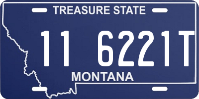 MT license plate 116221T